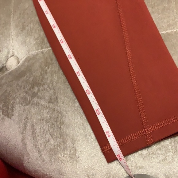 Jessica Simpson brand slimtek figure enhancing burnt orange/rust color leggings - Picture 7 of 11